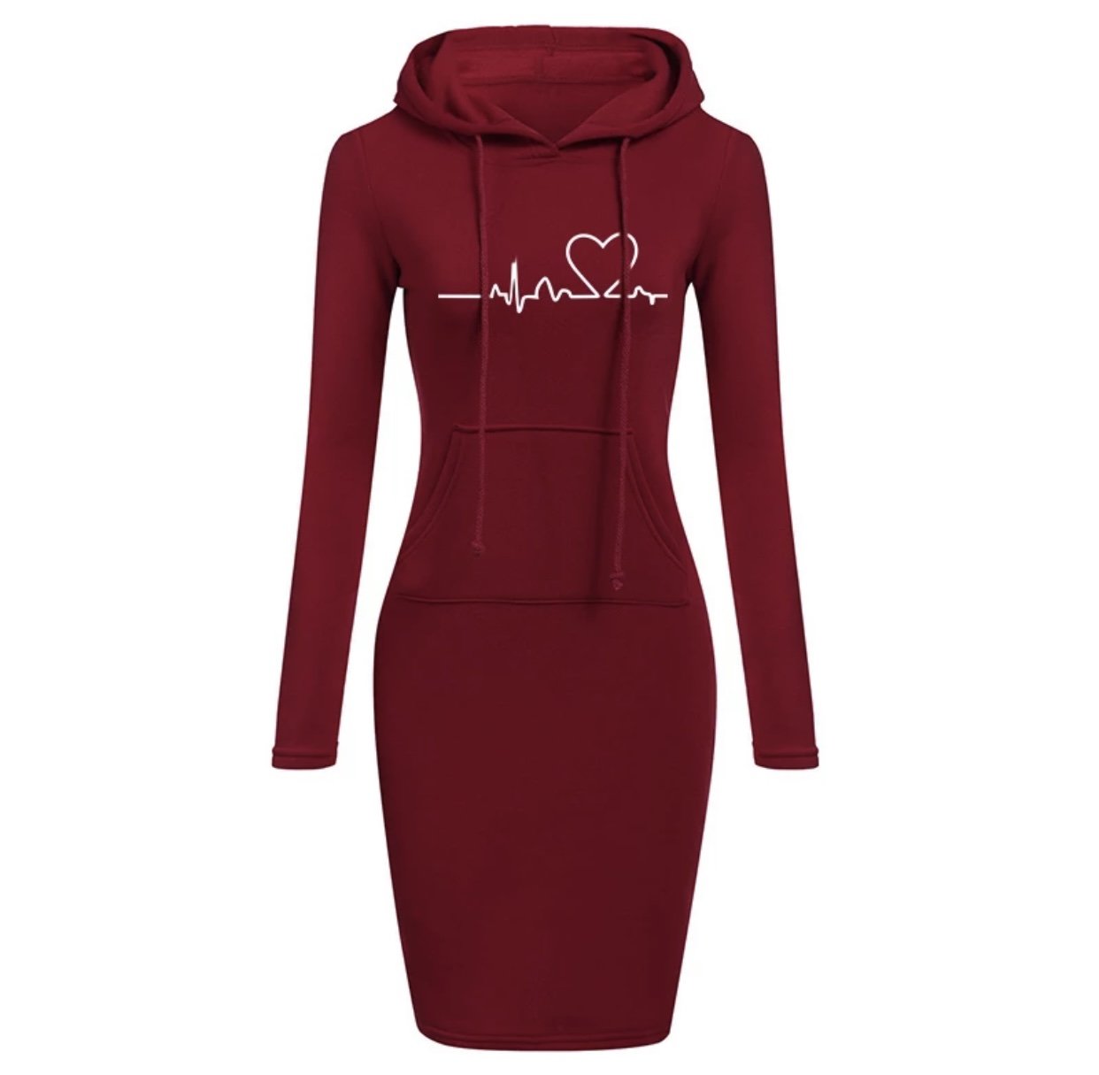 Women Hoodies Sweatshirts Long-sleeved Dress