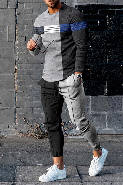 Long Sleeve Casual Sports Men Suit