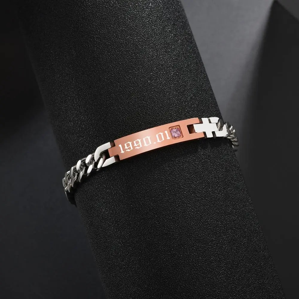 Stainless Steel Couple Lover Bracelet