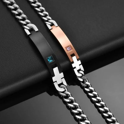 Stainless Steel Couple Lover Bracelet