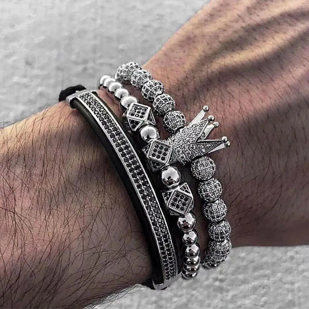 3pcs/Set Fashion Men Bracelet