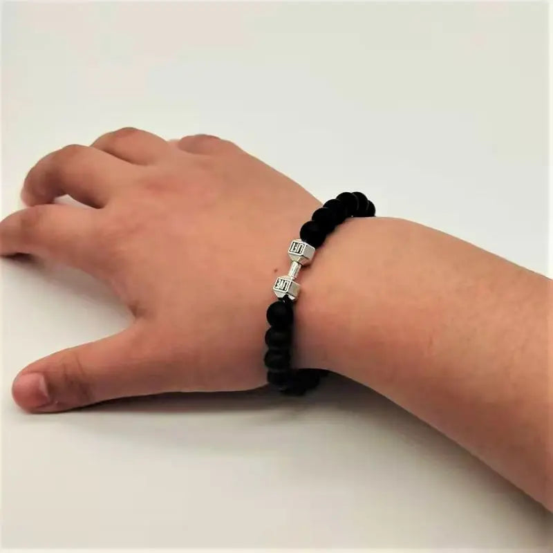 Lava Bracelet Black Volcanic Stone